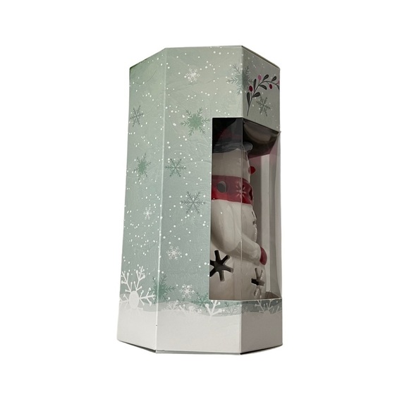 Yankee Candle Snowman 2022 Luminary Tea Light Candle Holder & Tea Lights NIP - Picture 6 of 8
